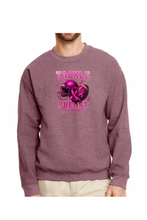 Load image into Gallery viewer, Tackle Breast Cancer - DTF Printed Sweatshirts (Adult Sizes) **UNISEX** YOU SELECT THE SWEATSHIRT COLOR (31 COLORS)