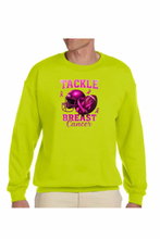 Load image into Gallery viewer, Tackle Breast Cancer - DTF Printed Sweatshirts (Adult Sizes) **UNISEX** YOU SELECT THE SWEATSHIRT COLOR (31 COLORS)