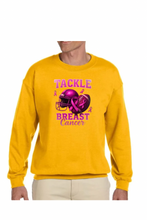 Load image into Gallery viewer, Tackle Breast Cancer - DTF Printed Sweatshirts (Adult Sizes) **UNISEX** YOU SELECT THE SWEATSHIRT COLOR (31 COLORS)