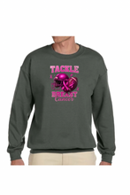 Load image into Gallery viewer, Tackle Breast Cancer - DTF Printed Sweatshirts (Adult Sizes) **UNISEX** YOU SELECT THE SWEATSHIRT COLOR (31 COLORS)