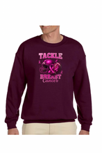 Load image into Gallery viewer, Tackle Breast Cancer - DTF Printed Sweatshirts (Adult Sizes) **UNISEX** YOU SELECT THE SWEATSHIRT COLOR (31 COLORS)
