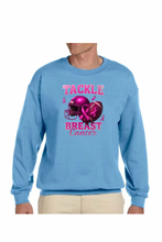 Load image into Gallery viewer, Tackle Breast Cancer - DTF Printed Sweatshirts (Adult Sizes) **UNISEX** YOU SELECT THE SWEATSHIRT COLOR (31 COLORS)