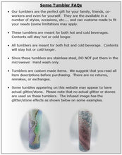 Load image into Gallery viewer, Bitch Be Gone - 20 oz Stainless Steel Skinny Tumbler with lid and straw.