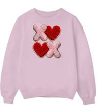 Load image into Gallery viewer, XOXO Flux Yarn - DTF Printed Sweatshirts (Adult Sizes) **UNISEX** YOU SELECT THE SWEATSHIRT COLOR (31 COLORS)