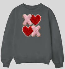Load image into Gallery viewer, XOXO Flux Yarn - DTF Printed Sweatshirts (Adult Sizes) **UNISEX** YOU SELECT THE SWEATSHIRT COLOR (31 COLORS)