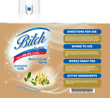 Load image into Gallery viewer, Bitch Be Gone - 20 oz Stainless Steel Skinny Tumbler with lid and straw.