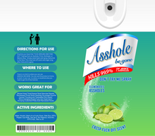 Load image into Gallery viewer, Asshole Be Gone - 20 oz Stainless Steel Skinny Tumbler with lid and straw.