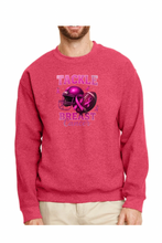 Load image into Gallery viewer, Tackle Breast Cancer  - DTF Printed Sweatshirts (Adult Sizes) **UNISEX** YOU SELECT THE SWEATSHIRT COLOR (31 COLORS)
