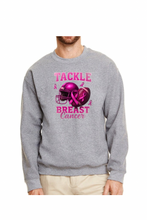 Load image into Gallery viewer, Tackle Breast Cancer  - DTF Printed Sweatshirts (Adult Sizes) **UNISEX** YOU SELECT THE SWEATSHIRT COLOR (31 COLORS)
