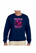 Load image into Gallery viewer, Tackle Breast Cancer  - DTF Printed Sweatshirts (Adult Sizes) **UNISEX** YOU SELECT THE SWEATSHIRT COLOR (31 COLORS)
