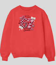 Load image into Gallery viewer, 67 Valentine  - DTF Printed Sweatshirts (Adult Sizes) **UNISEX** YOU SELECT THE SWEATSHIRT COLOR (31 COLORS)
