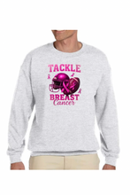 Load image into Gallery viewer, Tackle Breast Cancer  - DTF Printed Sweatshirts (Adult Sizes) **UNISEX** YOU SELECT THE SWEATSHIRT COLOR (31 COLORS)
