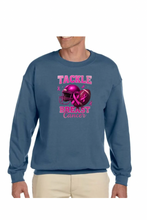 Load image into Gallery viewer, Tackle Breast Cancer  - DTF Printed Sweatshirts (Adult Sizes) **UNISEX** YOU SELECT THE SWEATSHIRT COLOR (31 COLORS)
