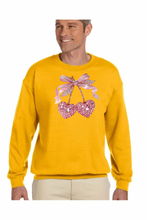 Load image into Gallery viewer, Valentine Cherry Rhinestone  - DTF Printed Sweatshirts (Adult Sizes) **UNISEX** YOU SELECT THE SWEATSHIRT COLOR (31 COLORS)
