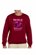 Load image into Gallery viewer, Tackle Breast Cancer  - DTF Printed Sweatshirts (Adult Sizes) **UNISEX** YOU SELECT THE SWEATSHIRT COLOR (31 COLORS)
