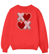 Load image into Gallery viewer, XOXO Flux Yarn - DTF Printed Sweatshirts (Adult Sizes) **UNISEX** YOU SELECT THE SWEATSHIRT COLOR (31 COLORS)
