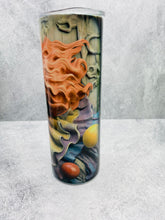 Load image into Gallery viewer, 3D Clown 001 -  20 oz  Stainless Steel Skinny Tumbler with lid and straw.
