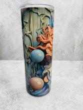 Load image into Gallery viewer, 3D Clown 001 -  20 oz  Stainless Steel Skinny Tumbler with lid and straw.
