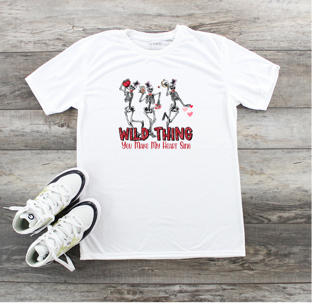 WILD THING YOU MAKE MY HEART SING - UNISEX TEE SHIRTS (CHOOSE YOUR SIZE)