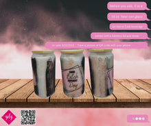 Load and play video in Gallery viewer, Same Bitch different Day 16 oz Beer Can Glass with Bamboo Lid and Straw
