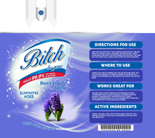Load image into Gallery viewer, Bitch Be Gone - 20 oz  Stainless Steel Skinny Tumbler with lid and straw.

