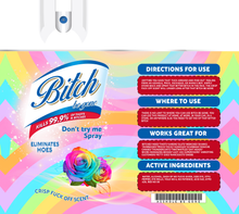 Load image into Gallery viewer, Bitch Be Gone - 20 oz  Stainless Steel Skinny Tumbler with lid and straw.

