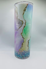 Load image into Gallery viewer, Glitter 20 oz SKINNY TUMBLER WITH STRAW.
