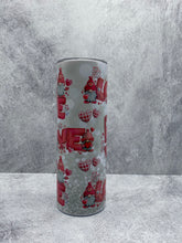 Load image into Gallery viewer, Gnome Valentine (Love Gnome)  - 20 oz. Stainless Steel Skinny Tumbler with lid and straw.
