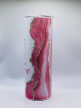 Load image into Gallery viewer, Just a girl BOSS building her empire 20 oz  Stainless Steel Skinny Tumbler with lid and straw.
