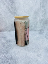 Load image into Gallery viewer, Same Bitch different Day 16 oz Beer Can Glass with Bamboo Lid and Straw
