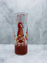 Load image into Gallery viewer, Gnome Valentine Be Mine, XoXo, Lover  - 20 oz. Stainless Steel Skinny Tumbler with lid and straw.
