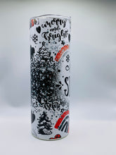 Load image into Gallery viewer, Let it snow - 20 oz  Stainless Steel Skinny Tumbler with lid and straw.
