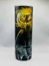Load image into Gallery viewer, Jack Skellington The Nightmare Before Christmas - 20 oz Stainless Steel skinny tumbler with lid and straw.
