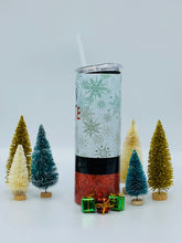 Load image into Gallery viewer, Santa&#39;s Favorite Ho - 20 oz  Stainless Steel Skinny Tumbler with straw.
