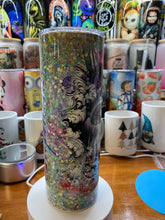 Load image into Gallery viewer, Halloween  - Witch’s Brew Green 16 oz Beer Can Glass with Bamboo Lid and Straw
