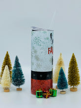 Load image into Gallery viewer, Santa&#39;s Favorite Ho - 20 oz  Stainless Steel Skinny Tumbler with straw.
