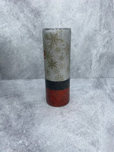 Load image into Gallery viewer, Santa&#39;s Favorite Ho - 20 oz  GLITTER Stainless Steel Skinny Tumbler with straw.
