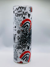 Load image into Gallery viewer, Let it snow - 20 oz  Stainless Steel Skinny Tumbler with lid and straw.
