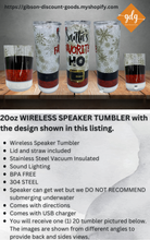Load image into Gallery viewer, Santa&#39;s Favorite Ho - Bluetooth Wireless Speaker 20oz Tumbler
