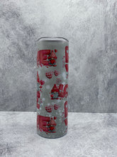 Load image into Gallery viewer, Gnome Valentine (Love Gnome)  - 20 oz. Stainless Steel Skinny Tumbler with lid and straw.
