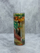 Load image into Gallery viewer, Nightmare before Christmas (Style #3) -20 oz. Skinny Stainless Steel Tumbler with lid and straw.
