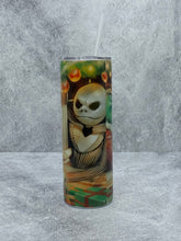 Load image into Gallery viewer, Nightmare before Christmas (Style #3) -20 oz. Skinny Stainless Steel Tumbler with lid and straw.
