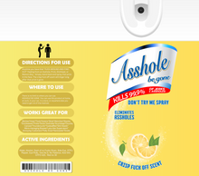 Load image into Gallery viewer, Asshole Be Gone - 20 oz  Stainless Steel Skinny Tumbler with lid and straw.
